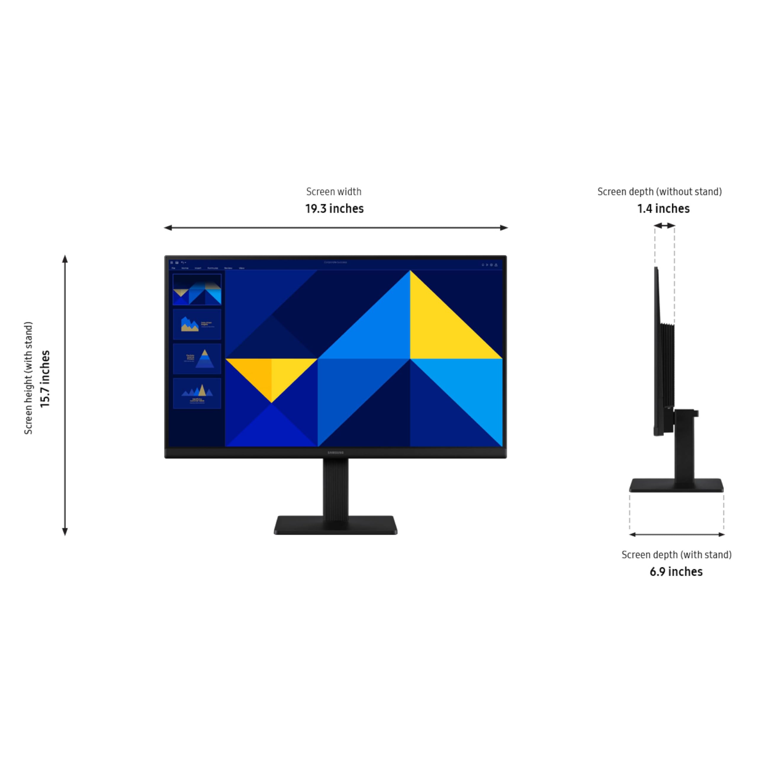 Samsung 27" (S30GD) Essential Monitor with IPS Panel and Tilt Only Stand, 100Hz Refresh Rate, Ergonomic Design, Advanced Eye Care, Game Mode, LS27D304GANXZA