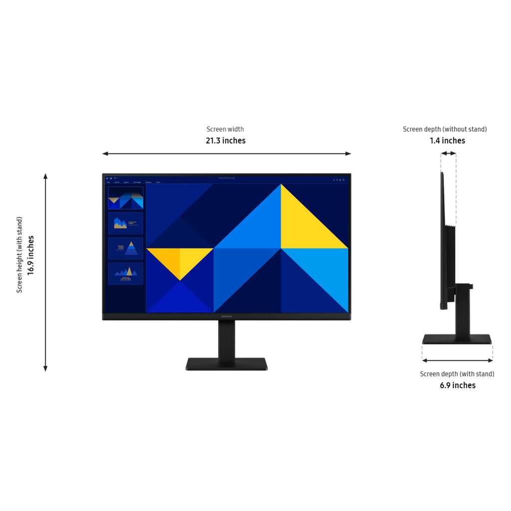 Samsung 27" (S30GD) Essential Monitor with IPS Panel and Tilt Only Stand, 100Hz Refresh Rate, Ergonomic Design, Advanced Eye Care, Game Mode, LS27D304GANXZA