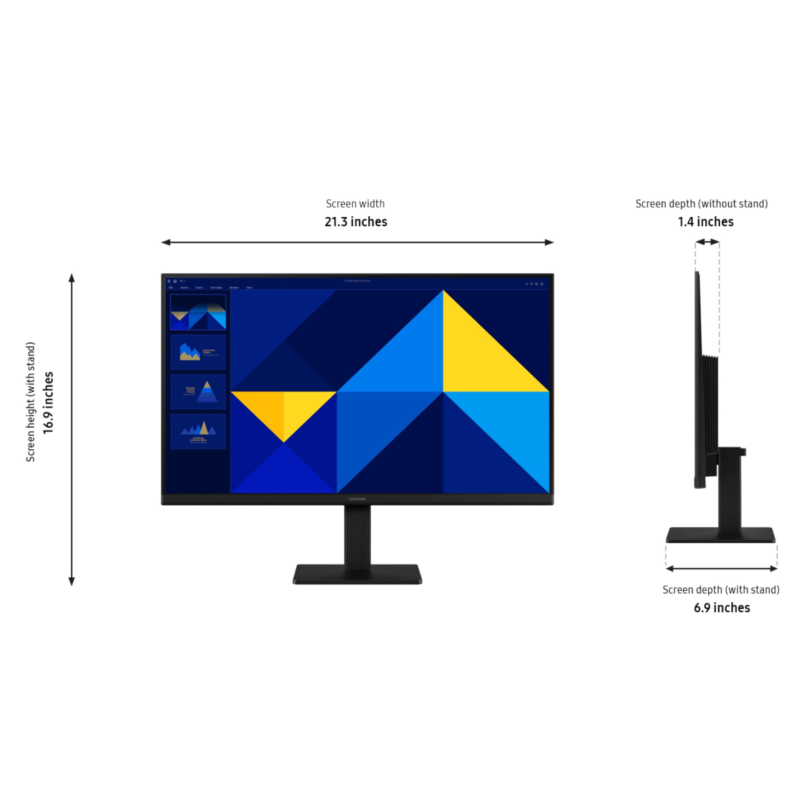Samsung 27" (S30GD) Essential Monitor with IPS Panel and Tilt Only Stand, 100Hz Refresh Rate, Ergonomic Design, Advanced Eye Care, Game Mode, LS27D304GANXZA