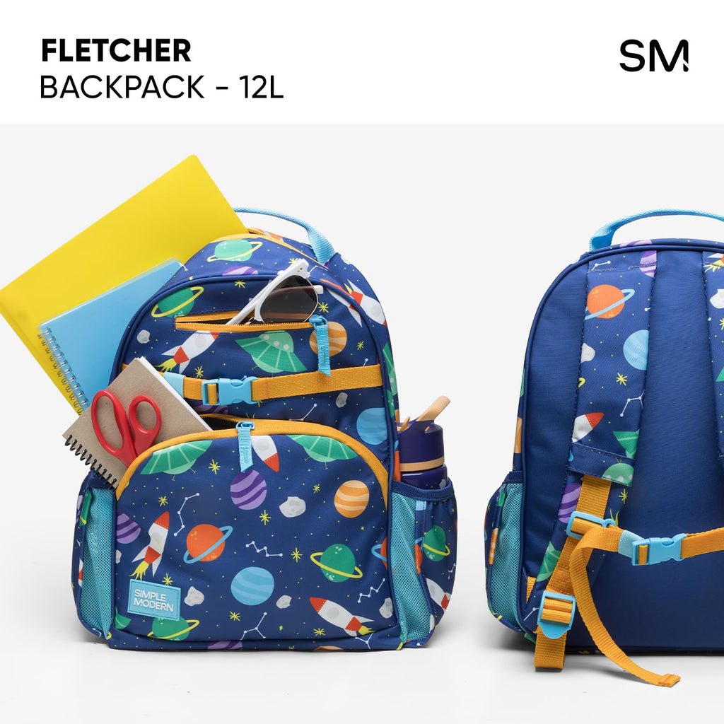 Simple Modern Medium Disney Toddler Backpack for School Girls and Boys | Kindergarten Elementary Kids Backpack | Fletcher Collection | Kids - 15" tall | Minnie Mouse Fun