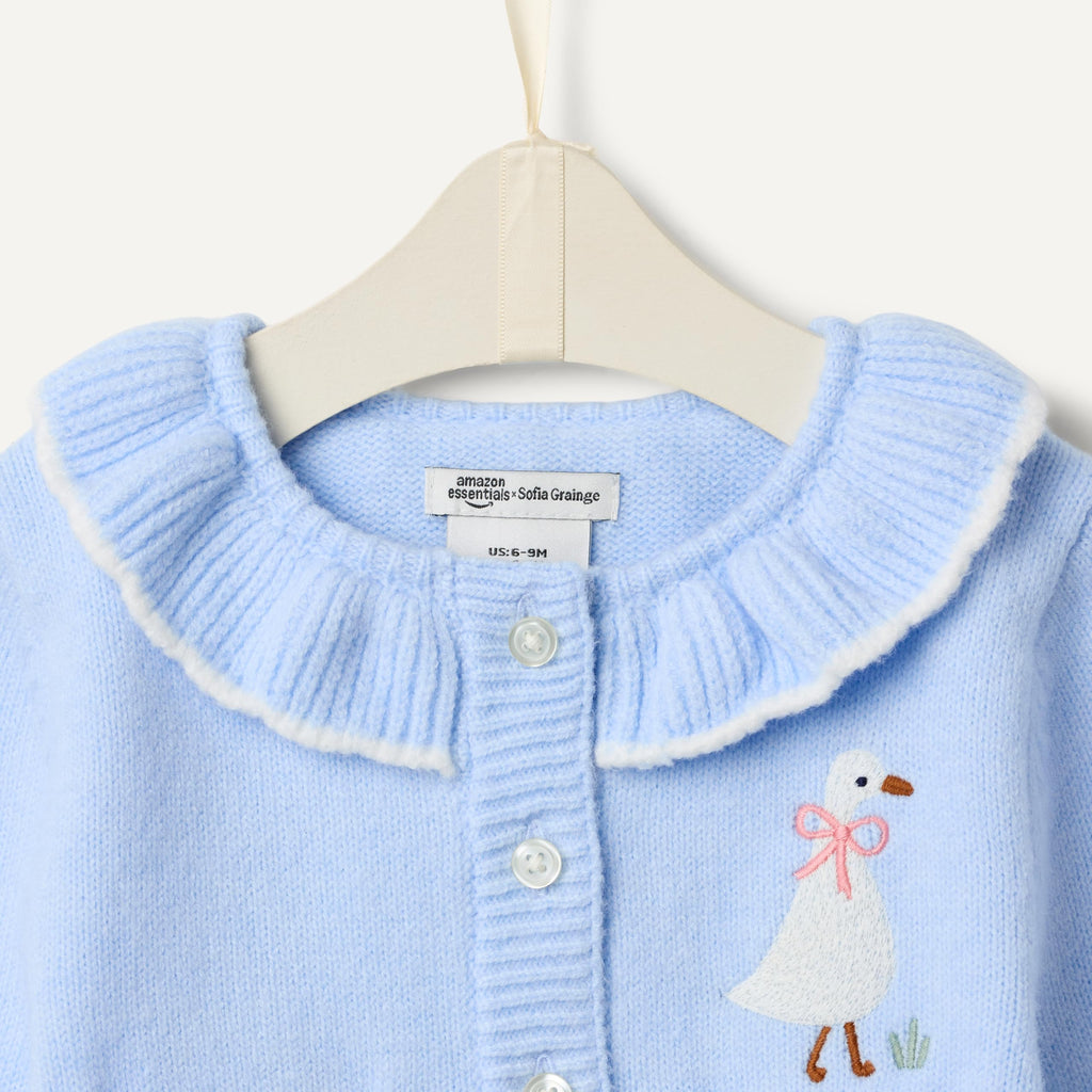 Amazon Essentials x Sofia Grainge Babies, Toddlers and Girls' Cardigan Sweater