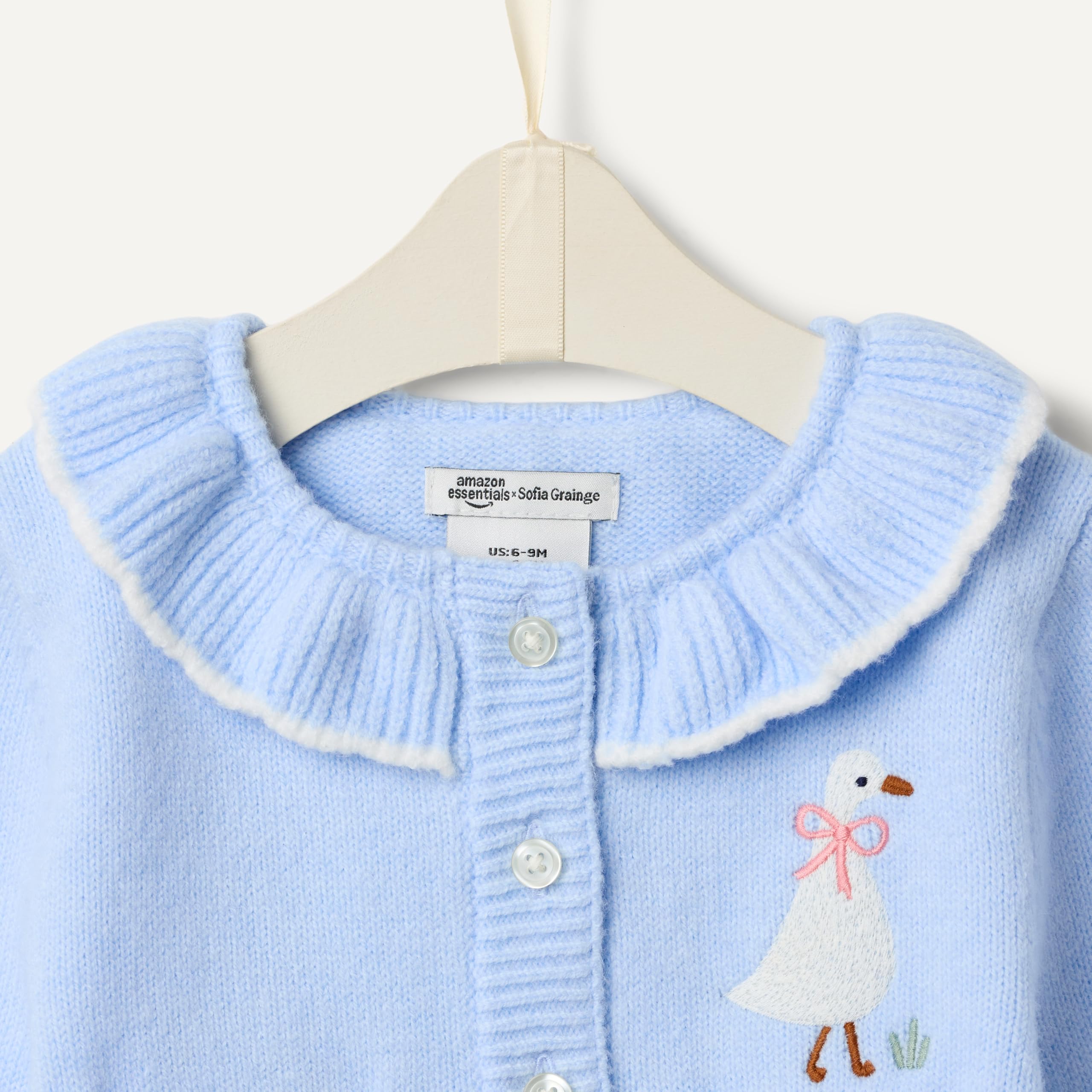 Amazon Essentials x Sofia Grainge Babies, Toddlers and Girls' Cardigan Sweater